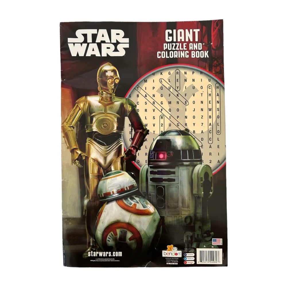 Star Wars (2015) Giant Puzzle and Coloring Book - (Measures 11” x 16”)